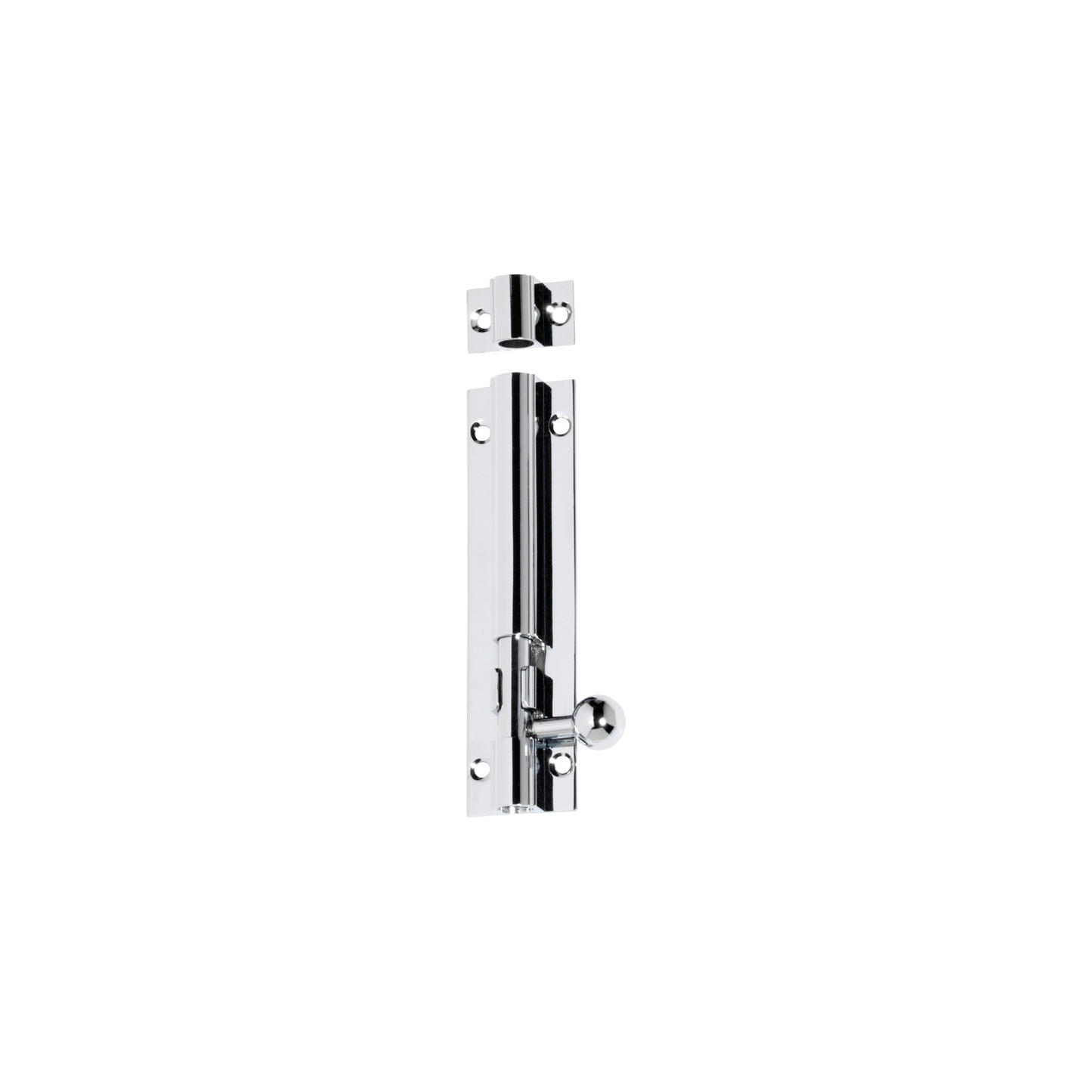 Barrel Bolt Polished Chrome 100mm