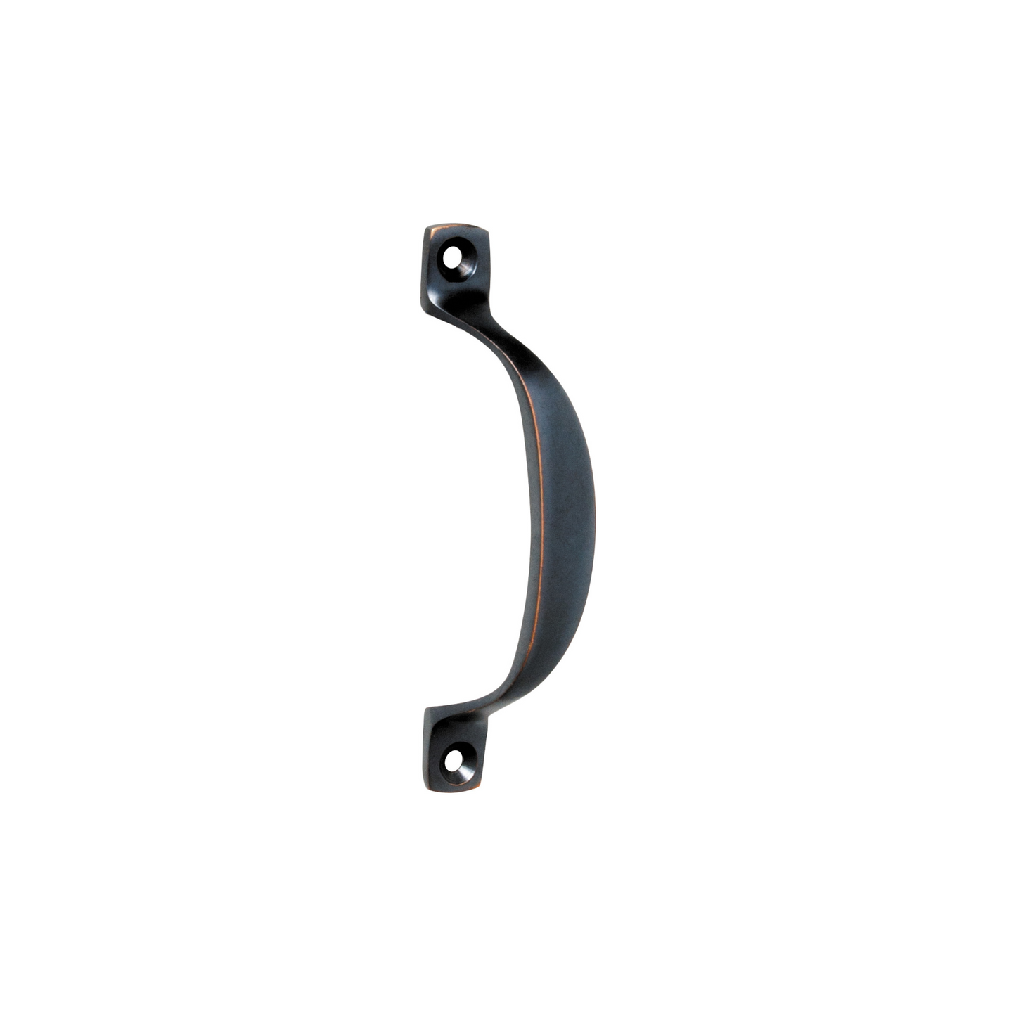 Offset Pull Handle Antique Copper 100mm
