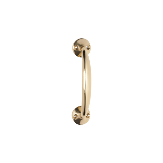 Telephone Pull Handle Polished Brass 125mm