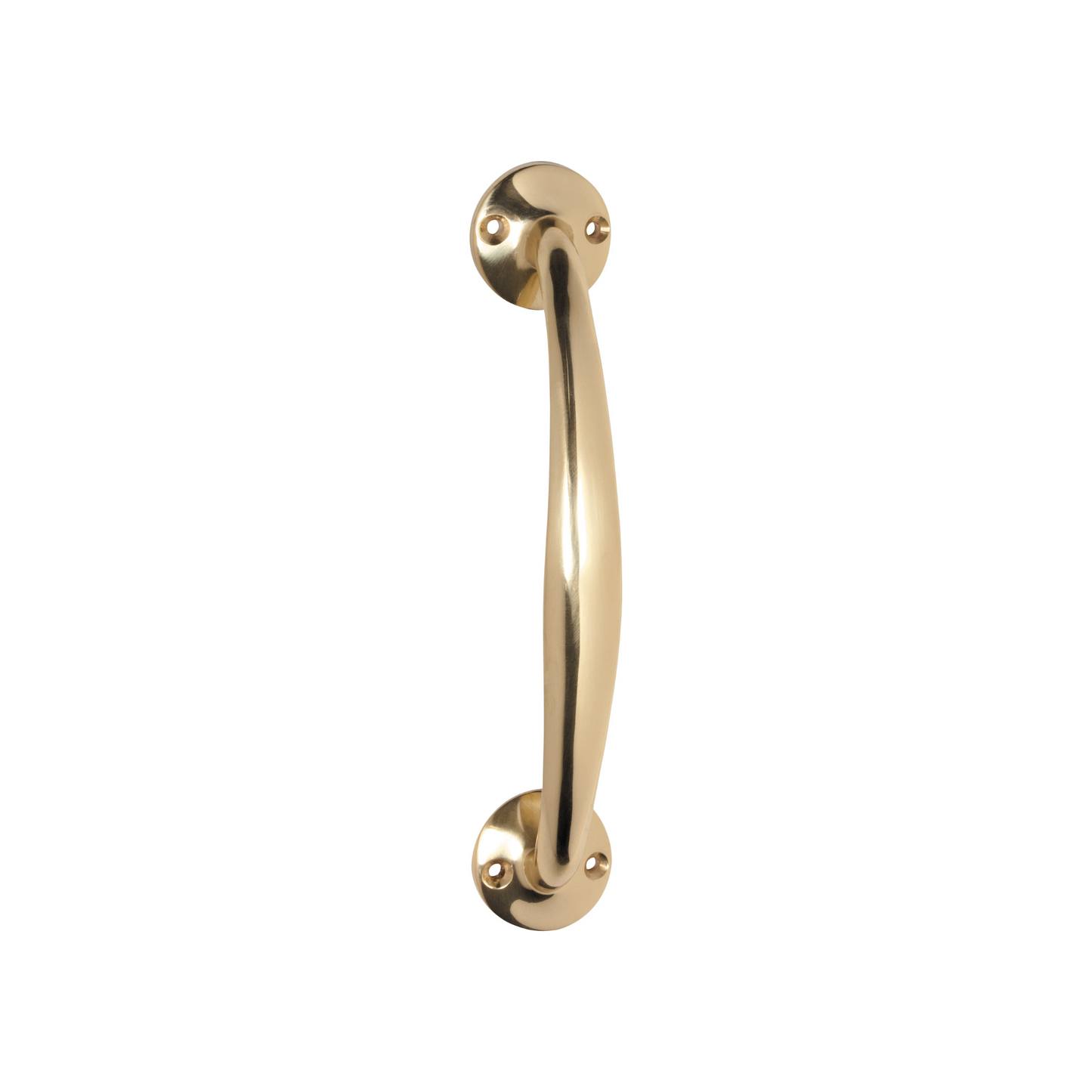 Telephone Pull Handle Polished Brass 187mm