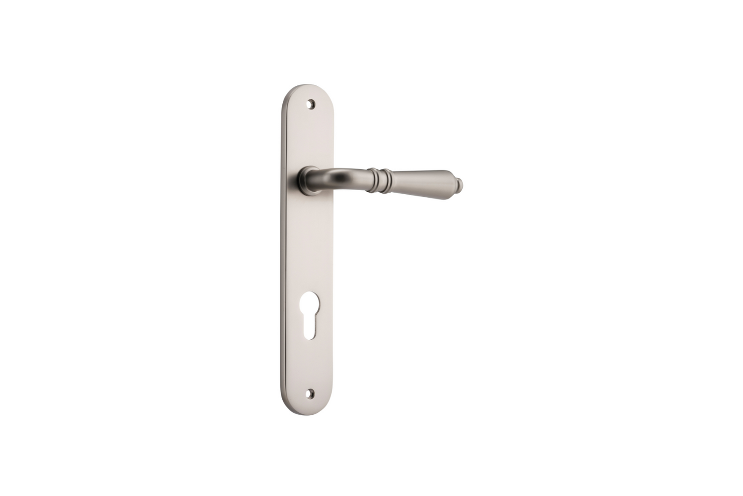 Sarlat Lever Oval Satin Nickel
