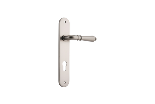 Sarlat Lever Oval Satin Nickel