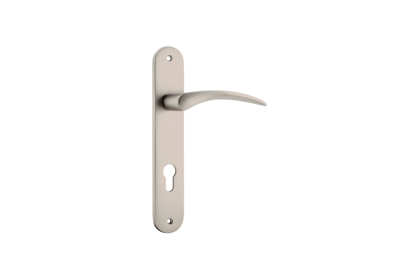 Oxford Lever Oval Satin Nickel