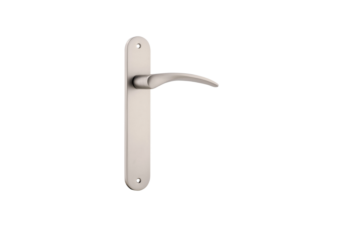 Oxford Lever Oval Satin Nickel