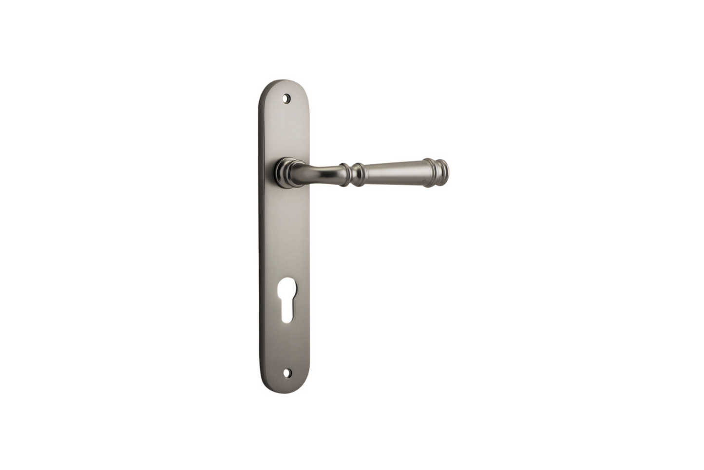 Verona Lever Oval Satin Nickel
