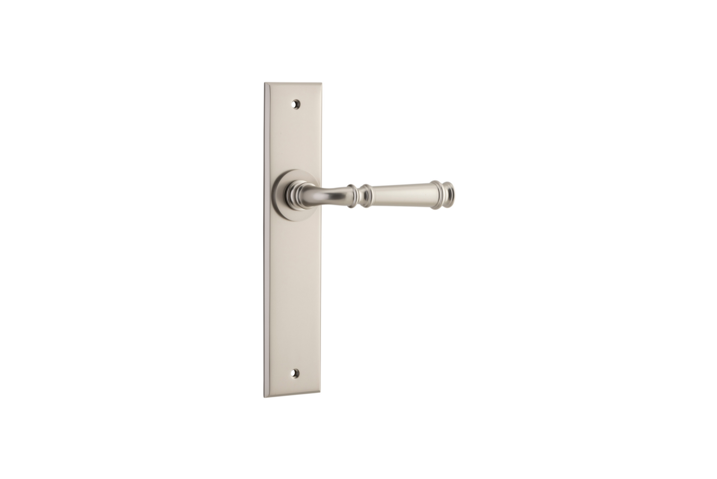Verona Lever Chamfered Satin Nickel