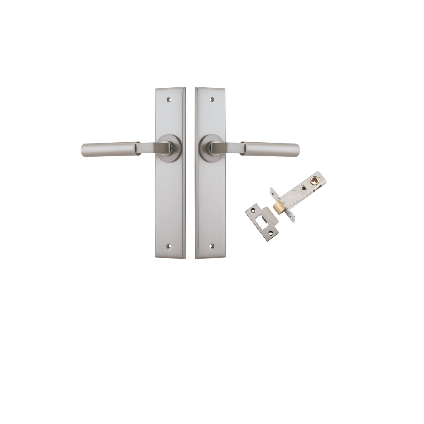 Berlin Lever Chamfered Satin Nickel Passage Kit