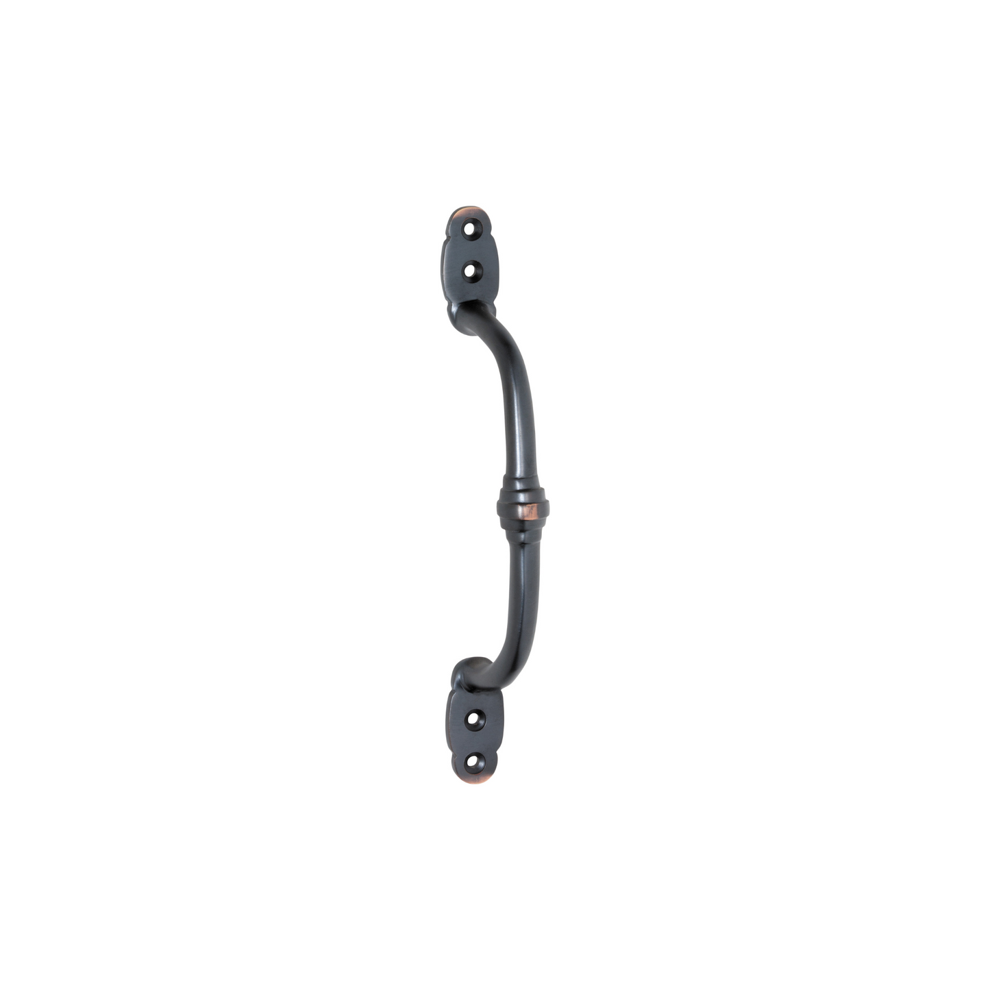 Offset Banded Pull Handle Antique Copper
