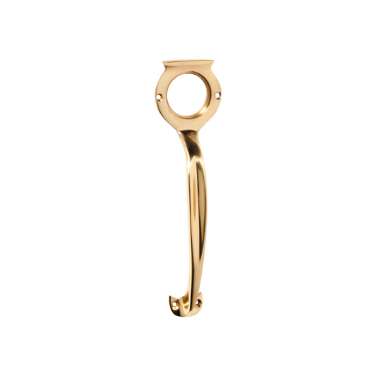 Cylinder Hole Pull Handle Polished Brass