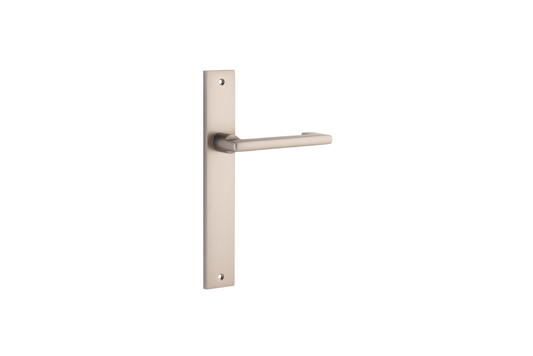 Baltimore Return Lever Rectangular Satin Nickel