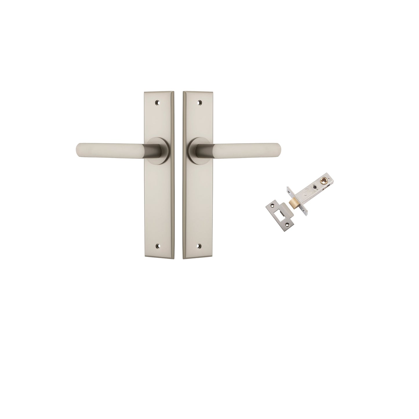 Osaka Lever Chamfered Satin Nickel Passage Kit