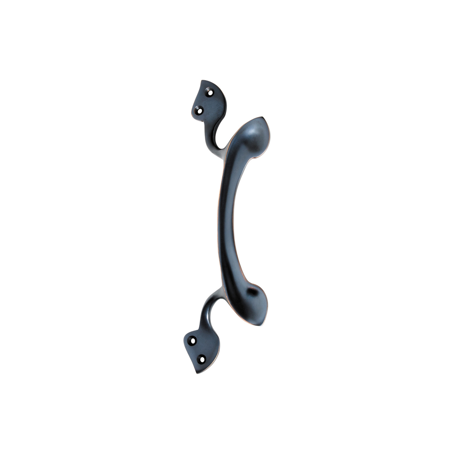 Nouveau Offset Pull Handle Antique Copper