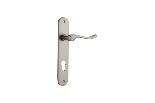 Stirling Lever Oval Satin Nickel