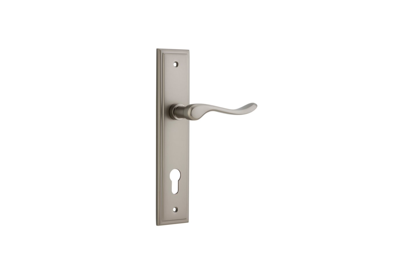 Stirling Lever Stepped Satin Nickel