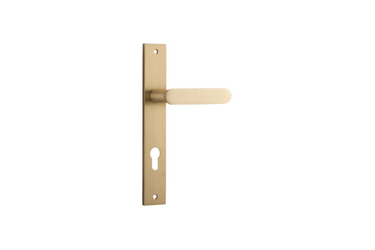 Bronte Lever Rectangular Brushed Brass