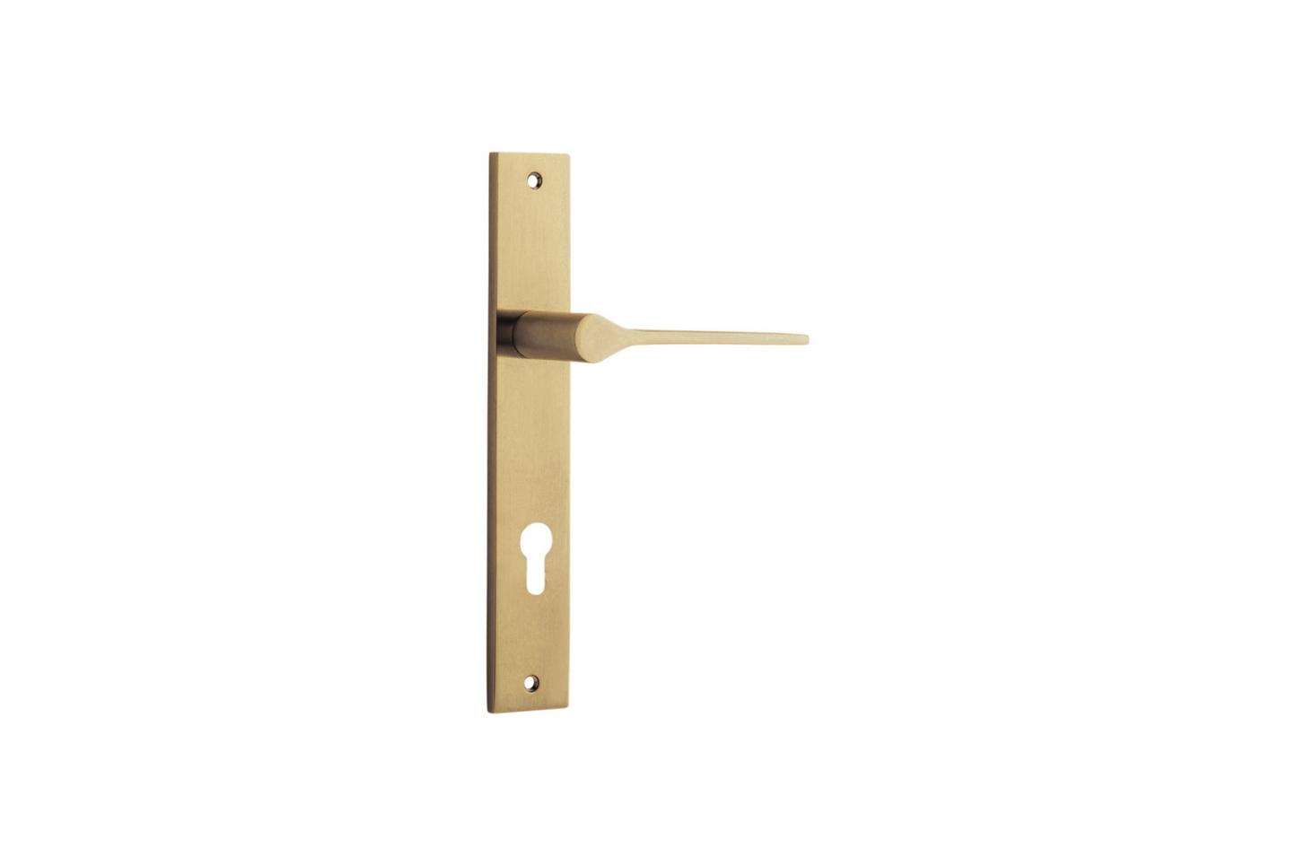 Como Lever Rectangular Brushed Brass