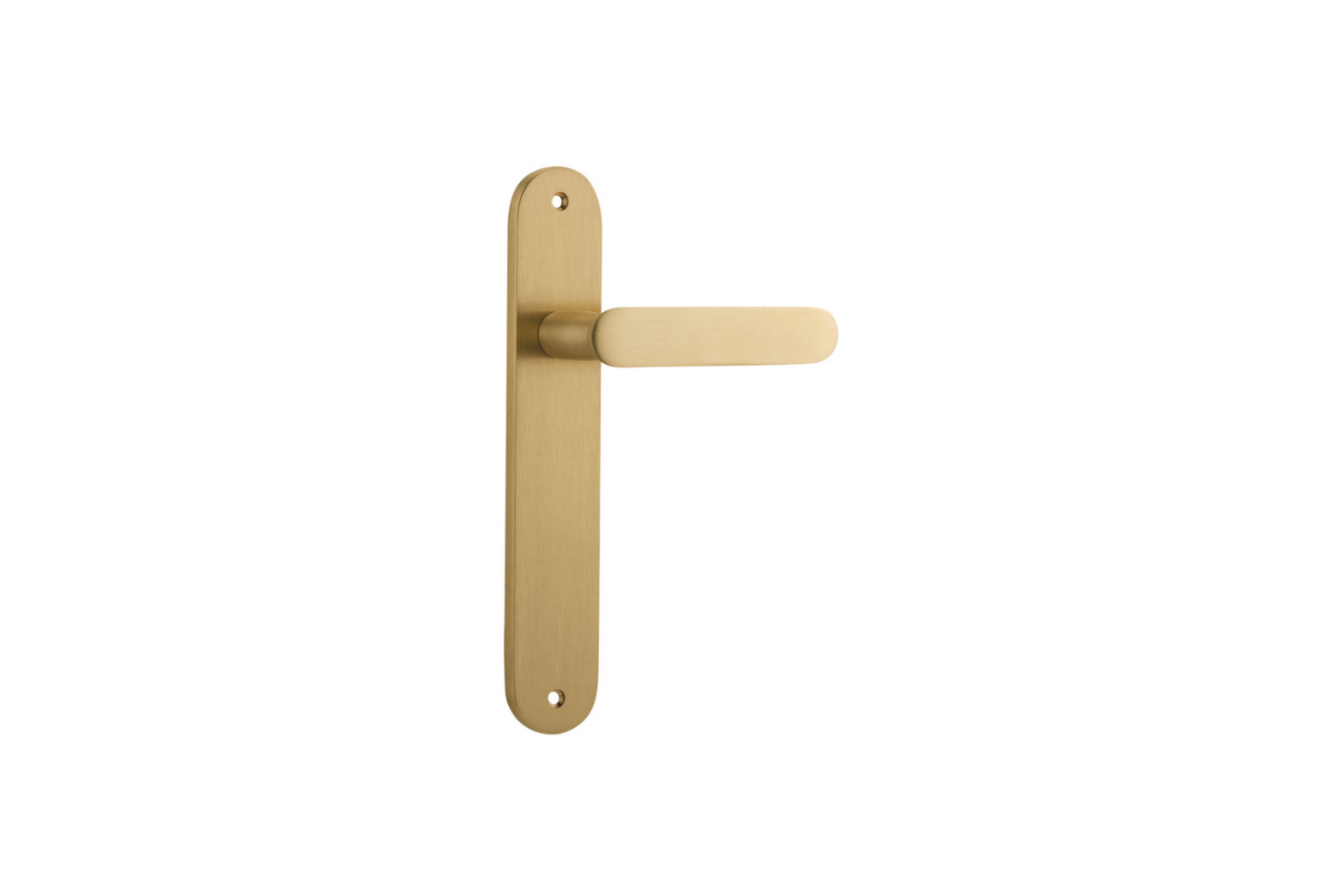 Bronte Lever Oval Brushed Brass