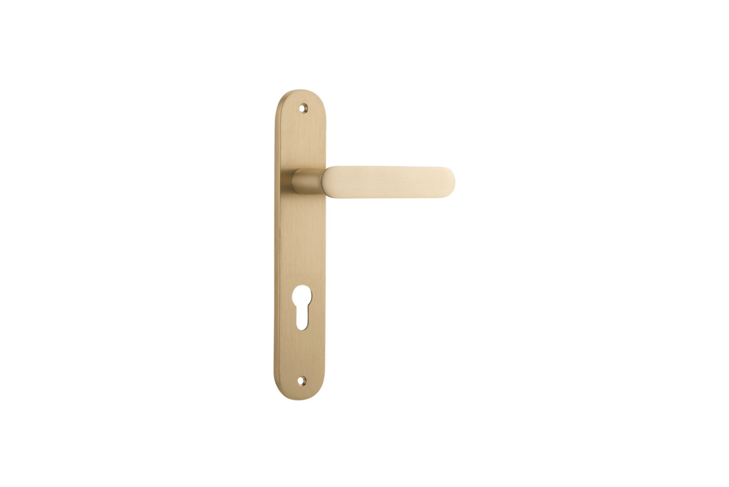 Bronte Lever Oval Brushed Brass
