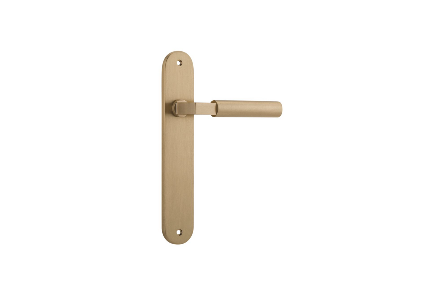 Berlin Lever Oval Brushed Brass