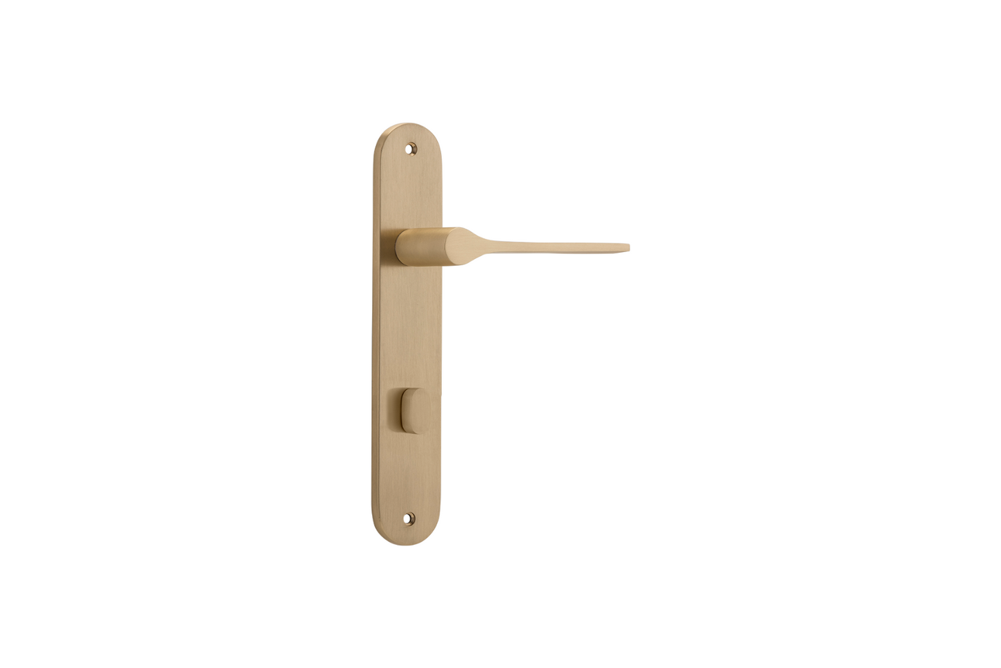 Como Lever Oval Brushed Brass