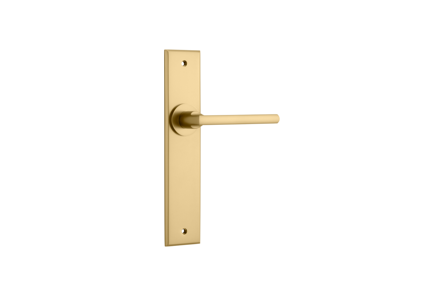 Baltimore Lever Chamfered Brushed Brass