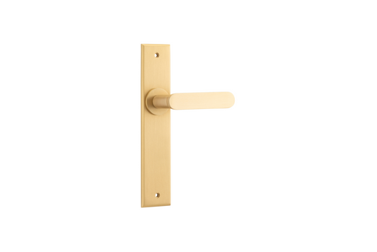 Bronte Lever Chamfered Brushed Brass