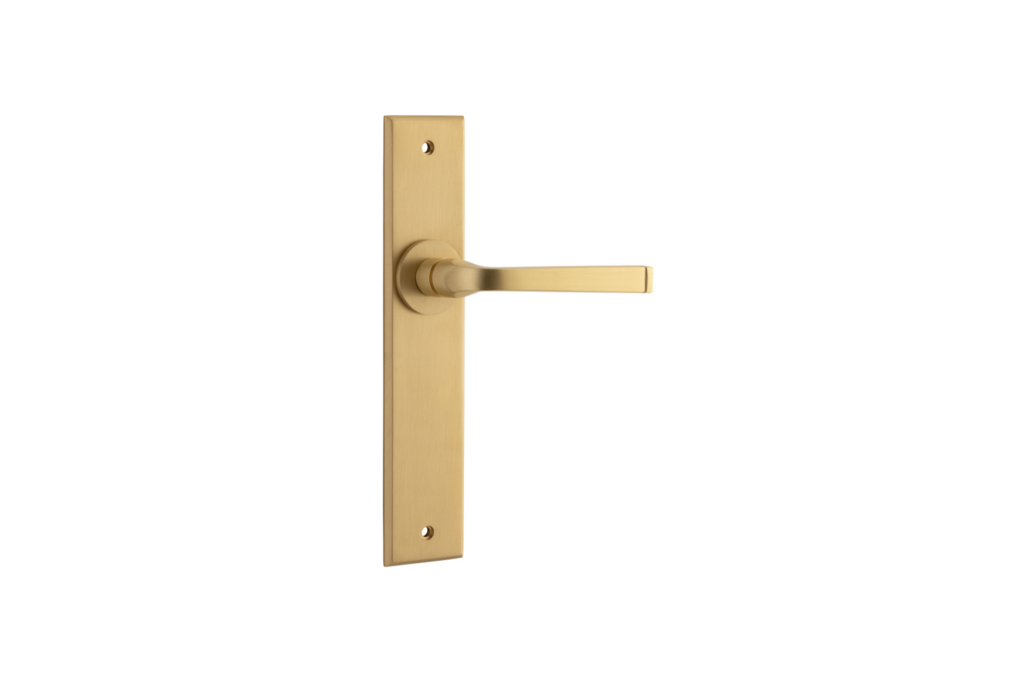 Annecy Lever Chamfered Brushed Brass