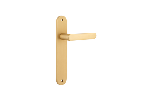 Osaka Lever Oval Brushed Brass