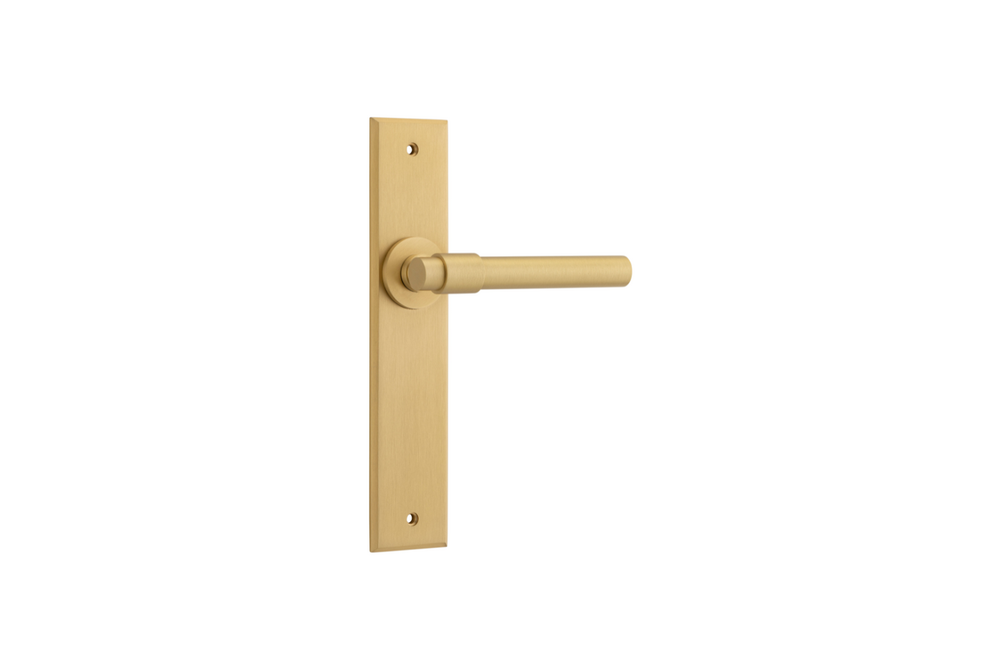 Helsinki Lever Chamfered Brushed Brass