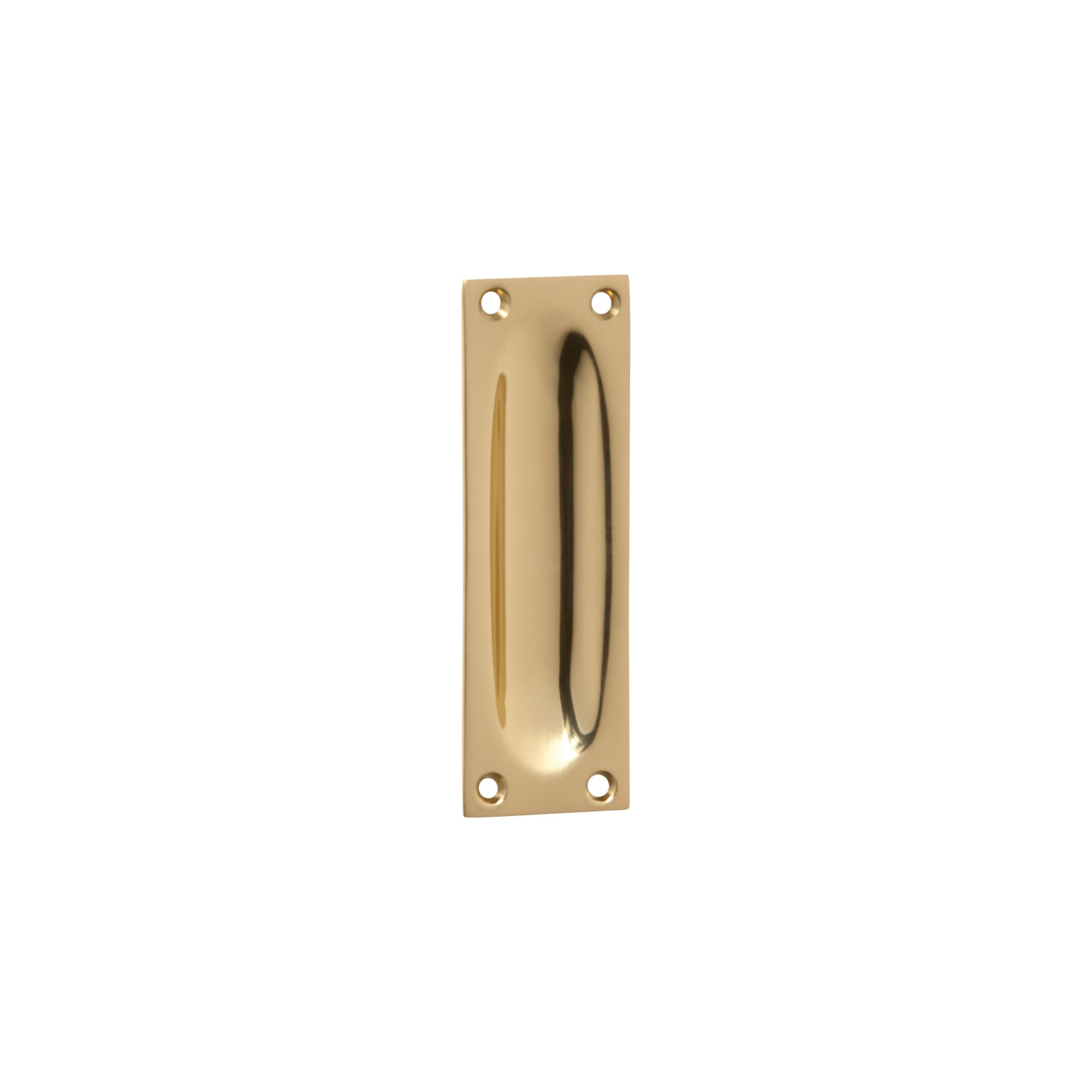 Classic Flush Pull Small Polished Brass