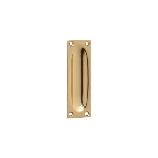Classic Flush Pull Small Polished Brass