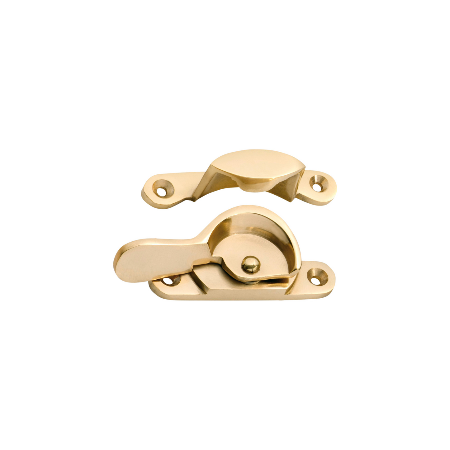 Sash Fastener - Narrow Polished Brass