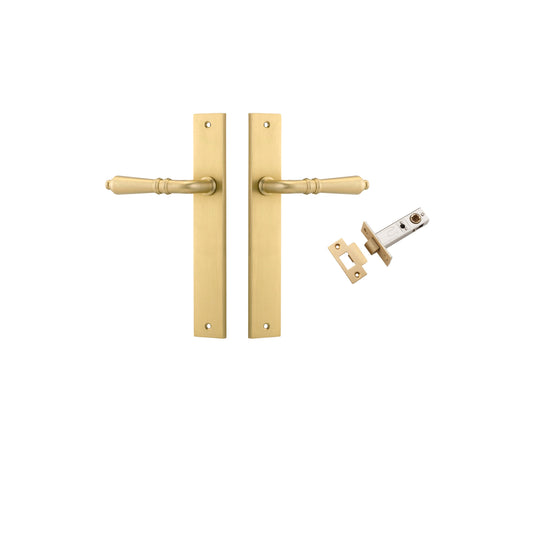 Sarlat Lever Rectangular Brushed Gold PVD Passage Kit