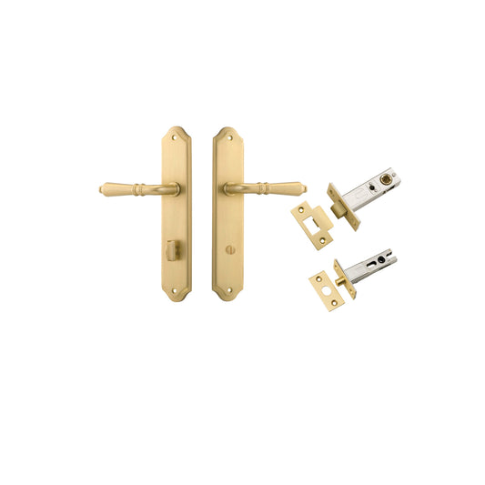 Sarlat Lever Shouldered Brushed Gold PVD Privacy Kit