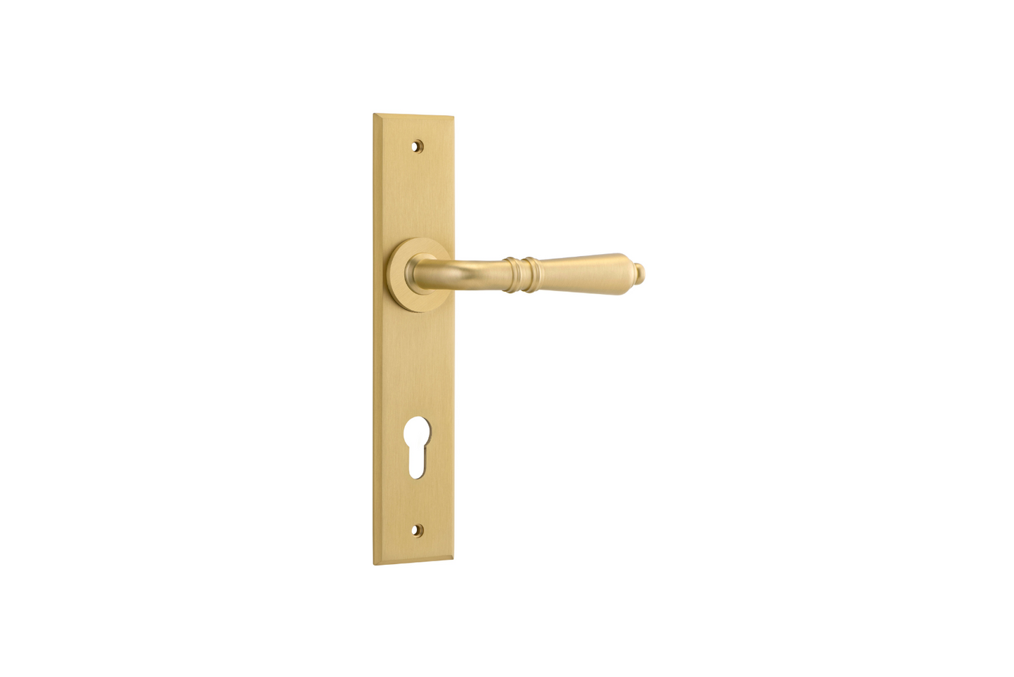 Sarlat Lever Chamfered Brushed Gold PVD