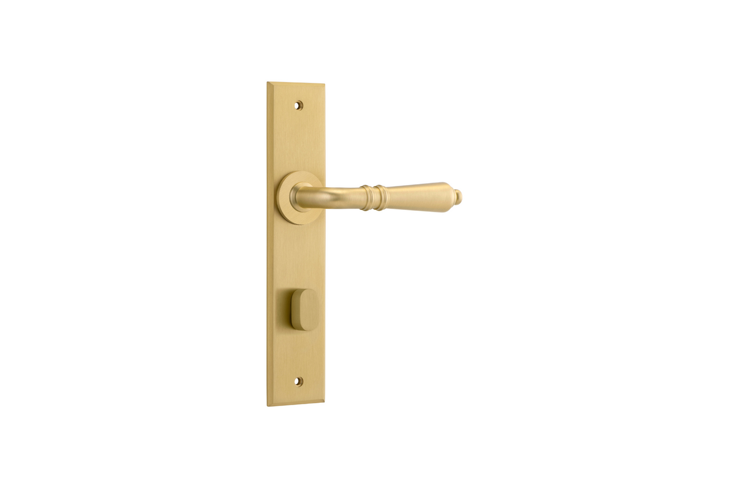 Sarlat Lever Chamfered Brushed Gold PVD