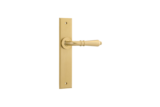 Sarlat Lever Chamfered Brushed Gold PVD
