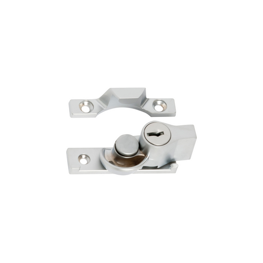 Sash Fastener - Locking Narrow Satin Chrome
