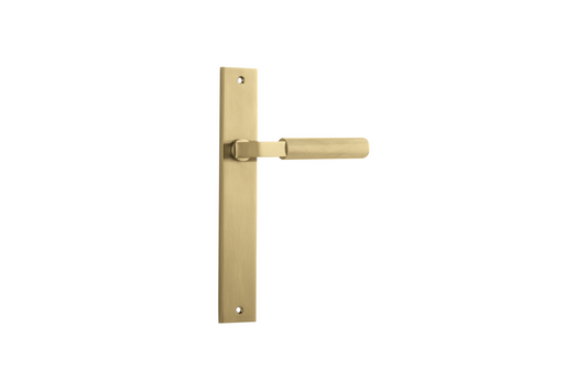 Brunswick Lever Rectangular Brushed Gold PVD