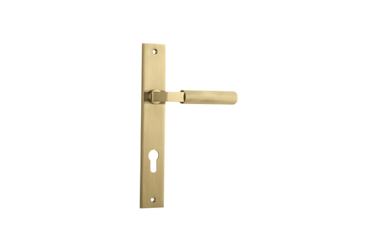Brunswick Lever Rectangular Brushed Gold PVD