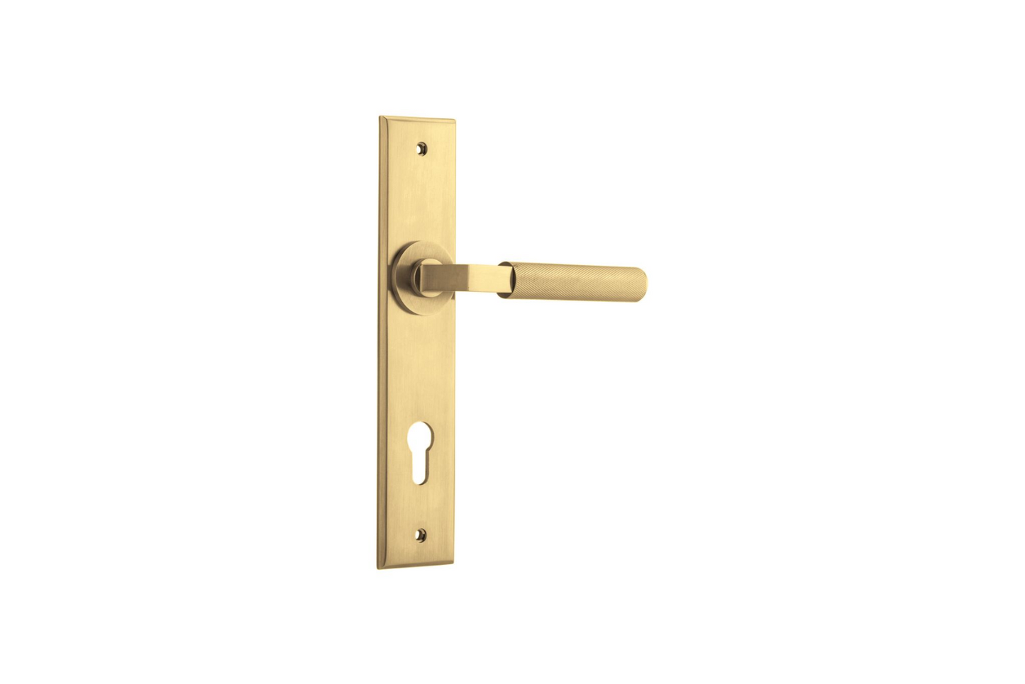 Brunswick Lever Chamfered Brushed Gold PVD