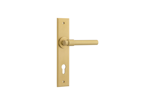 Helsinki Lever Chamfered Brushed Gold PVD