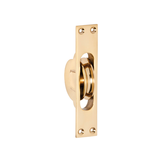 Sash Pulley Polished Brass