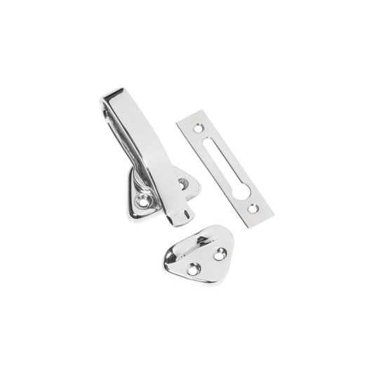 Hopper Window Fastener Polished Chrome
