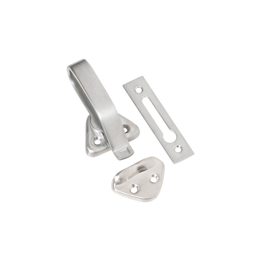 Hopper Window Fastener Satin Chrome