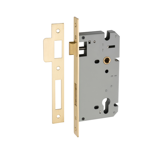 85mm Euro Lock Brushed Gold PVD 60mm
