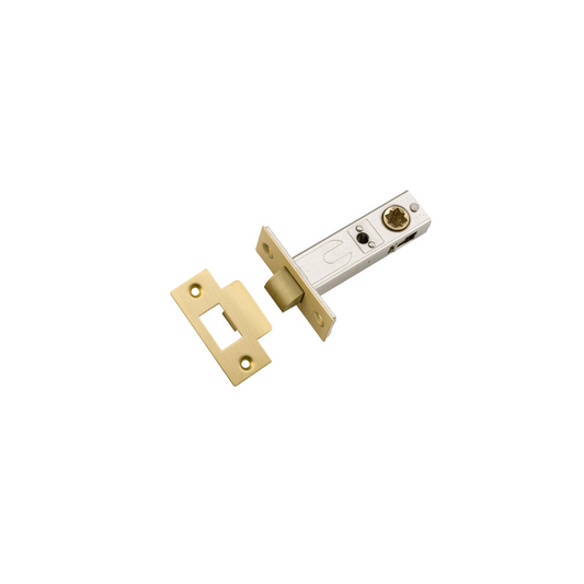 Tube Latch - Split Cam Hard Sprung 'T' Striker Brushed Gold PVD 60mm