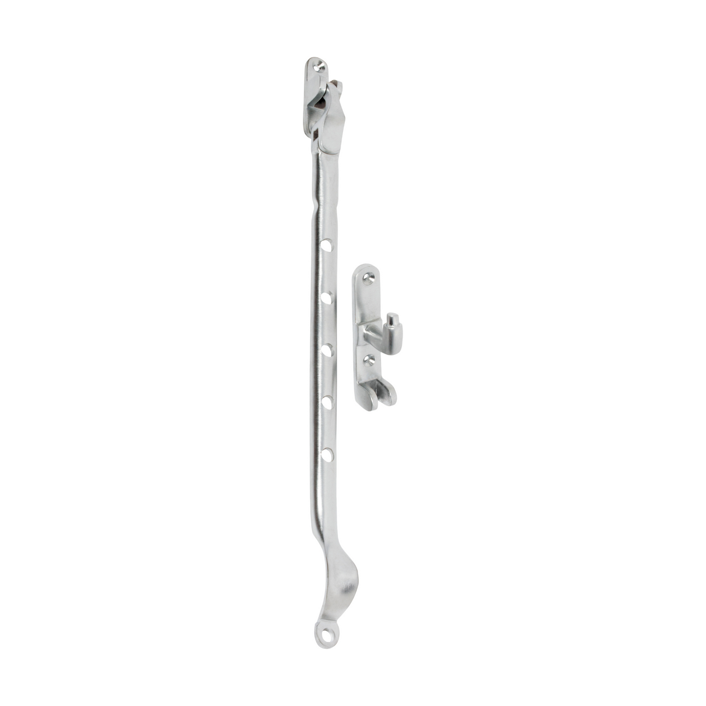 Casement Stay - Sidemount Satin Chrome