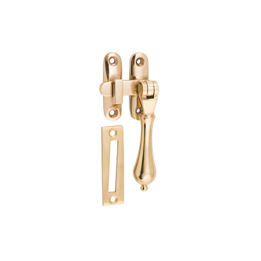 Casement Fastener - Long Throw Polished Brass