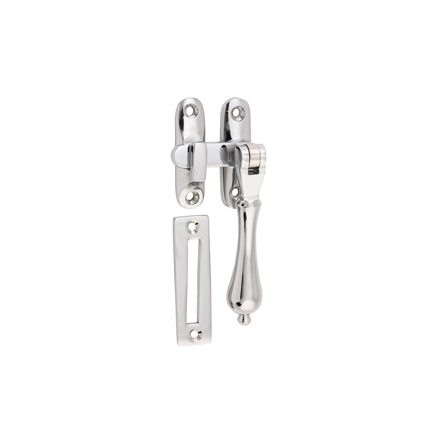 Casement Fastener - Long Throw Polished Chrome